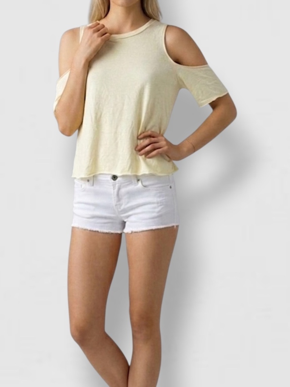 Free People Cold Shoulder Top XS New